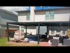Pergola de aluminio duradera y elegante con techo metálico: su oasis al aire libre perfecto
