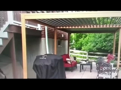 Escape del patio trasero durante todo el año: Pergola inteligente de aluminio con bóveda construida para la unión familiar