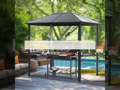 Gazebos de aluminio de techo duro con estilo y resistencia: su escapada al aire libre durante todo el año