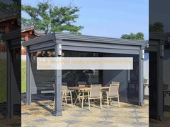 Un elegante mirador de aluminio: una adición perfecta a su jardín