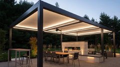 Pergola de aluminio de 30' por 17'